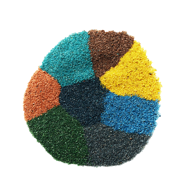 Natural color sand sintering color sand decoration materials