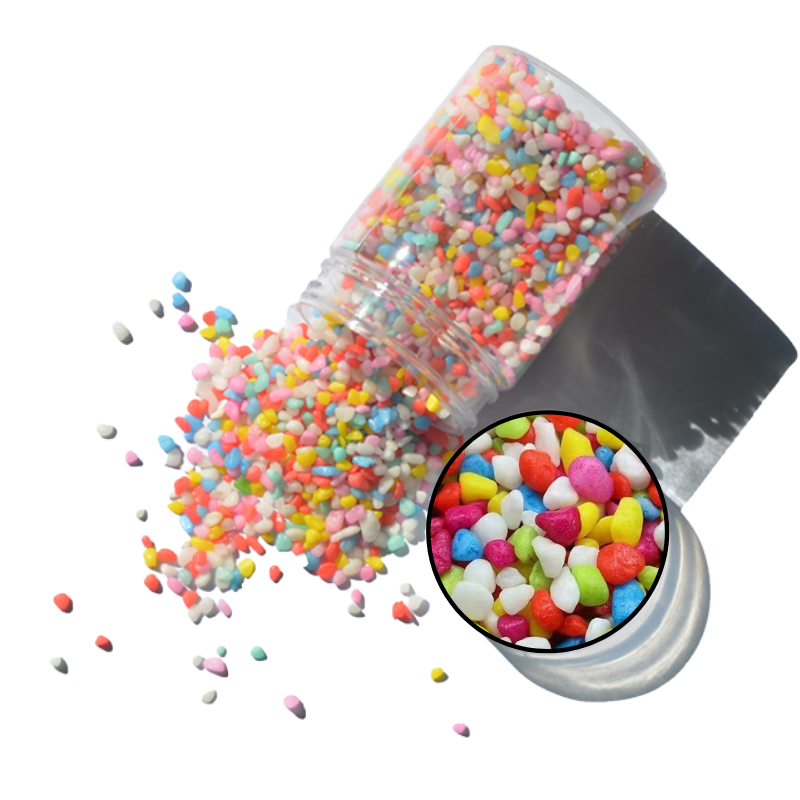 rainbow pebbles